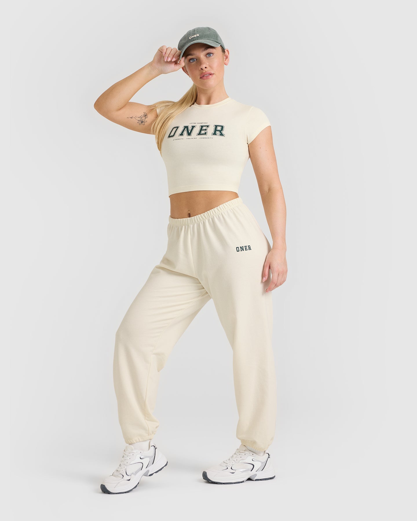 Lightweight Jogger with Printed Logo | Off White