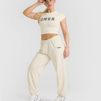 Lightweight Jogger with Printed Logo | Off White
