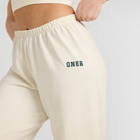Lightweight Jogger with Printed Logo | Off White