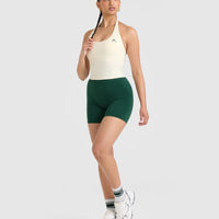 Timeless Halter Neck Mid Vest | Off White