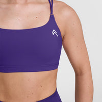 Everyday Cross Over Bralette | Amethyst