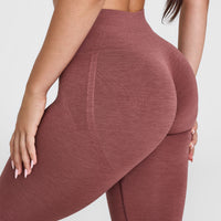 Effortless Seamless Leggings with White Logo | Berry