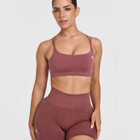 Everyday Cross Over Bralette | Berry