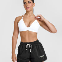 Unified Ultra Micro V Neck Bralette | White