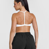 Unified Ultra Micro V Neck Bralette | White