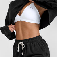 Unified Ultra Micro V Neck Bralette | White