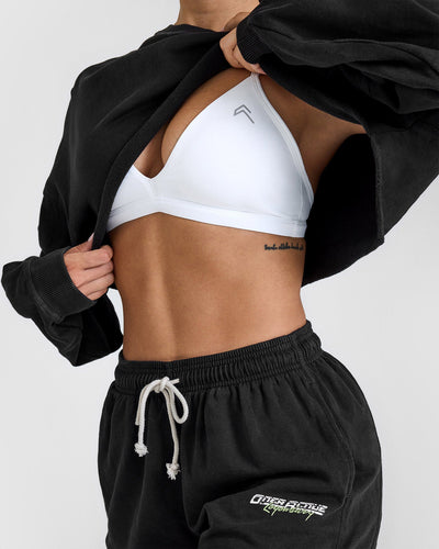 Unified Ultra Micro V Neck Bralette | White