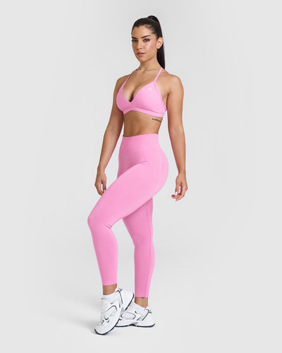 Unified Ultra Micro V Neck Bralette | Power Pink