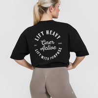 OA Graphic Washed T-Shirt | Black