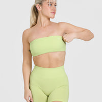 Unified Micro Bandeau Bralette | Pump Green