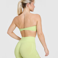 Unified Micro Bandeau Bralette | Pump Green