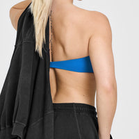 Unified Micro Bandeau Bralette | Retro Blue