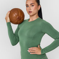 Mellowâ„¢ Soft Long Sleeve Top | Forest Green
