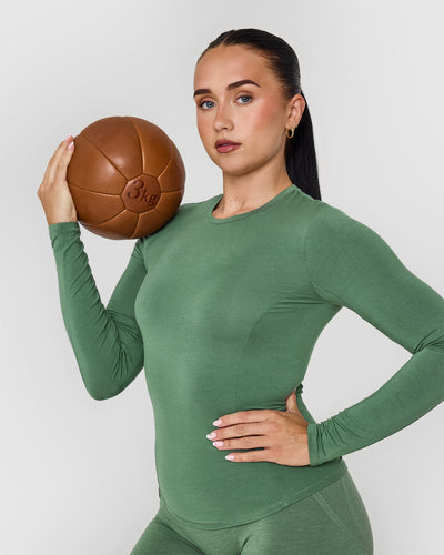 Mellowâ„¢ Soft Long Sleeve Top | Forest Green