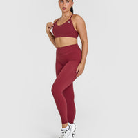 Unified High Waisted Leggings | Burnt Cherry