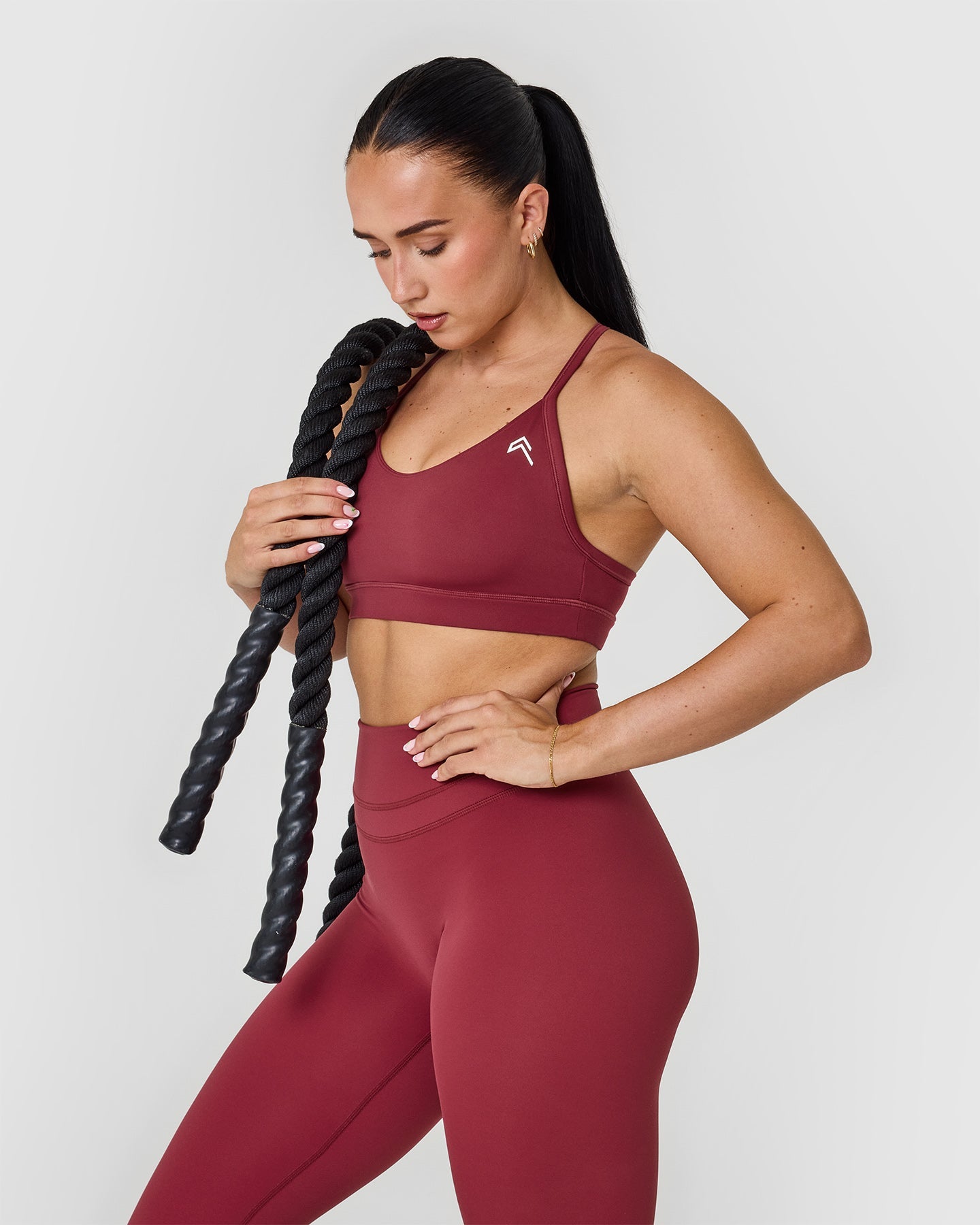 Unified High Waisted Leggings | Burnt Cherry