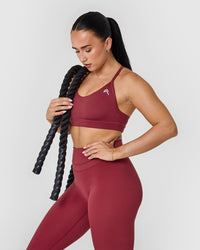 Unified High Waisted Leggings | Burnt Cherry