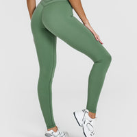 Unified High Waisted Leggings | Forest Green