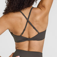 Unified Micro Bralette | Deep Taupe