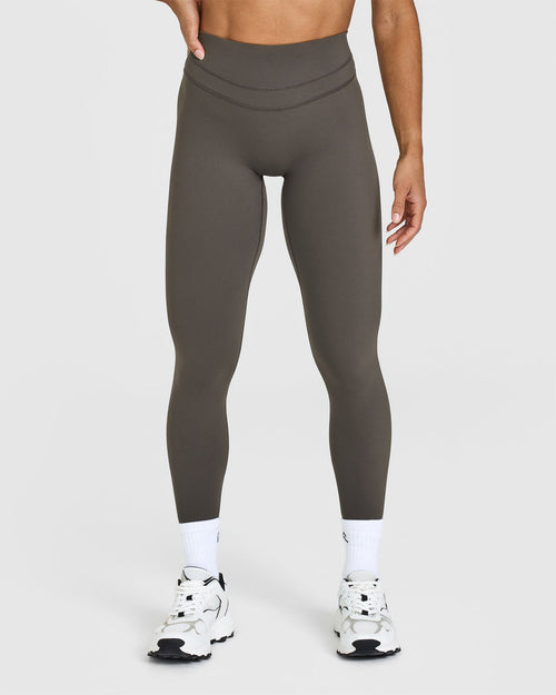 Oner Modal Unified High Waisted Leggings | Deep Taupe