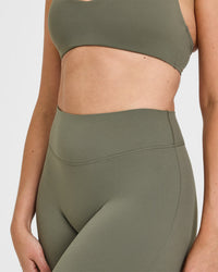 SoftMotion™ Flared Bottoms with White Logo | Alpine Green