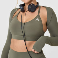 SoftMotion™ Long Sleeve Shrug | Alpine Green