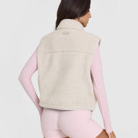 Zip Through Fleece Gilet | Sand