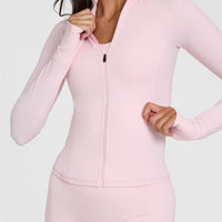softmotion-jacket-with-white-logo-ballet-pink
