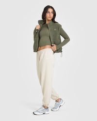 Mellowâ„¢ Rib Mid Long Sleeve Top | Alpine Green