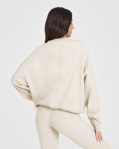 Mid Weight Sweatshirt | Sand