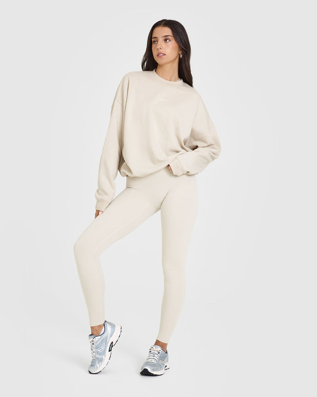Mid Weight Sweatshirt | Sand