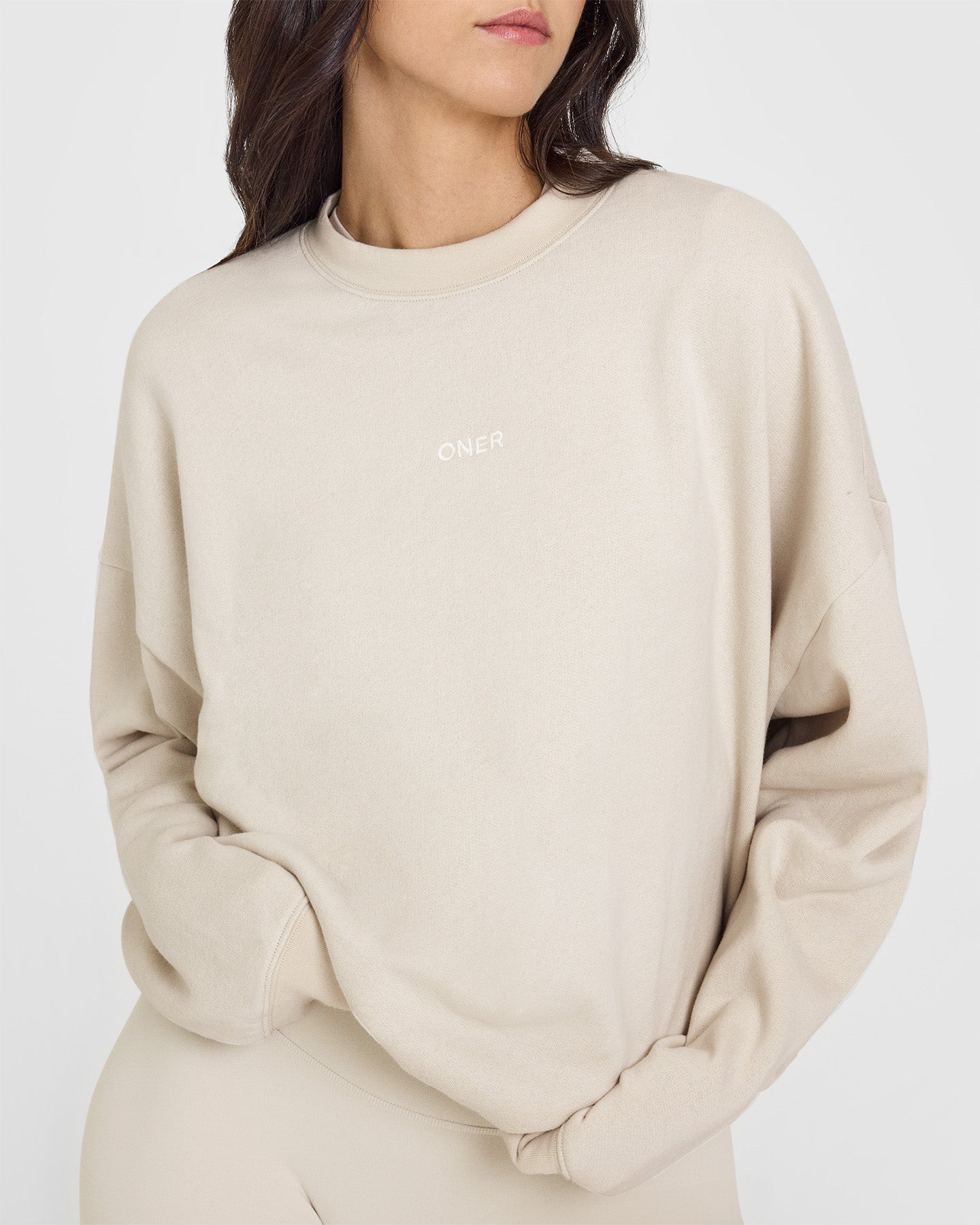 Mid Weight Sweatshirt | Sand