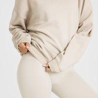 Mid Weight Sweatshirt | Sand