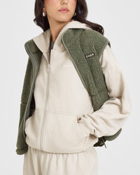 Mid Weight Zip Through Hoodie | Sand