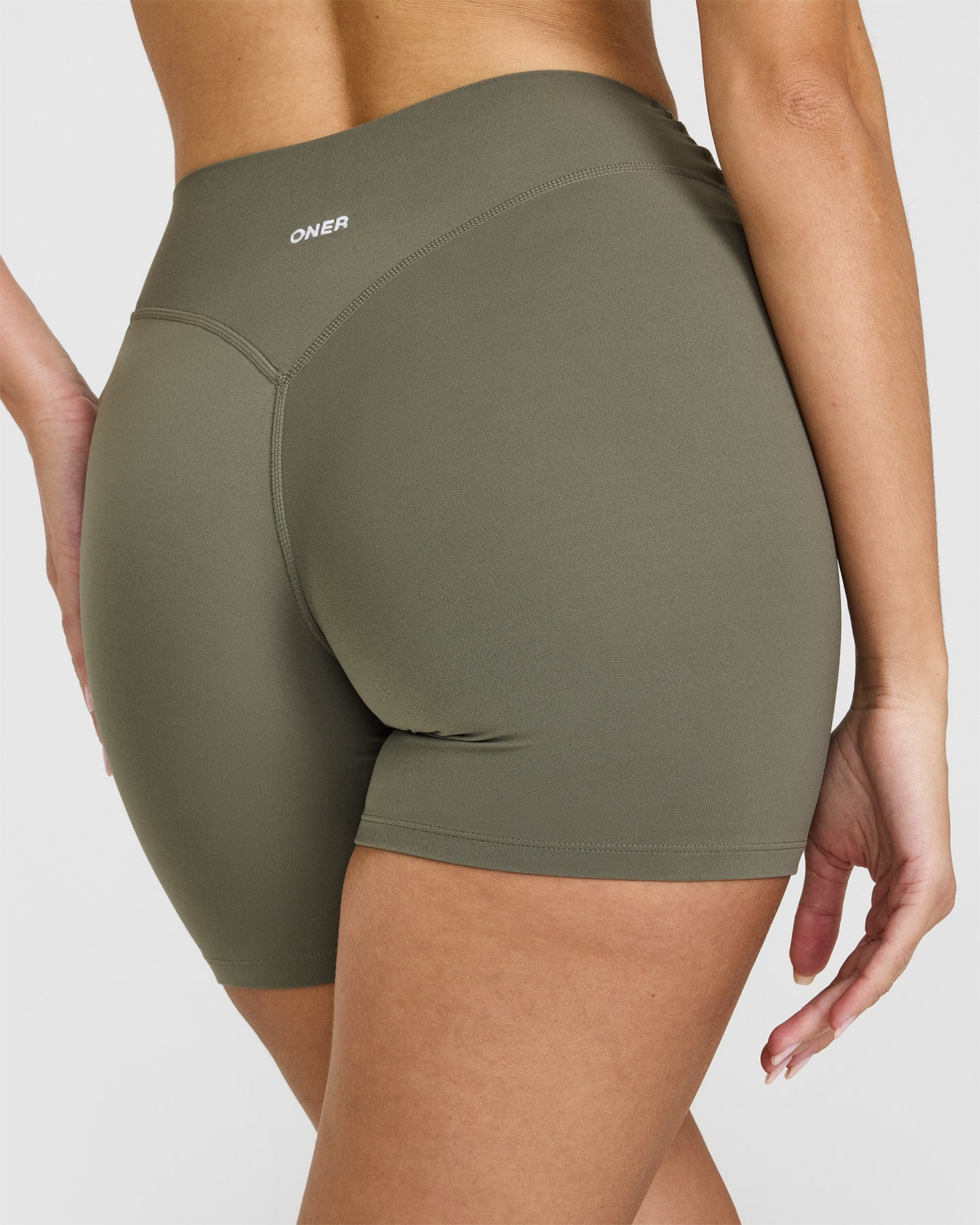 SoftMotion™ Shorts 6" with White Logo | Alpine Green