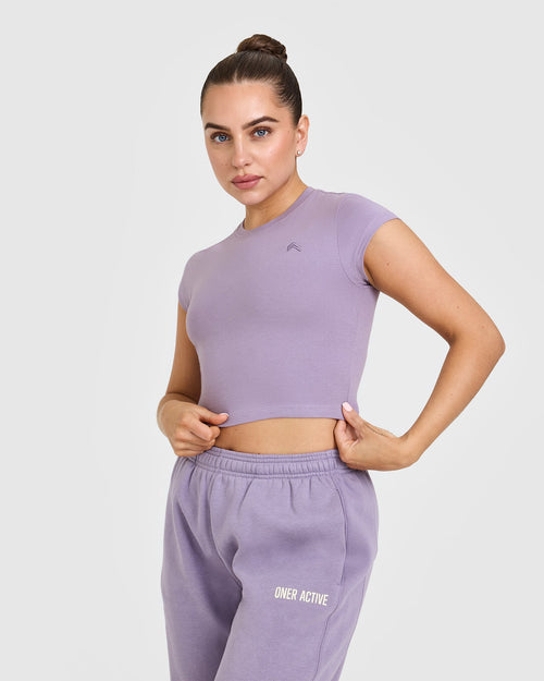 Oner Modal Cotton Icon Baby T-Shirt | Soft Purple