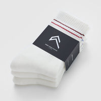 Oner Crew Socks 3 Pack | Off White/Multi