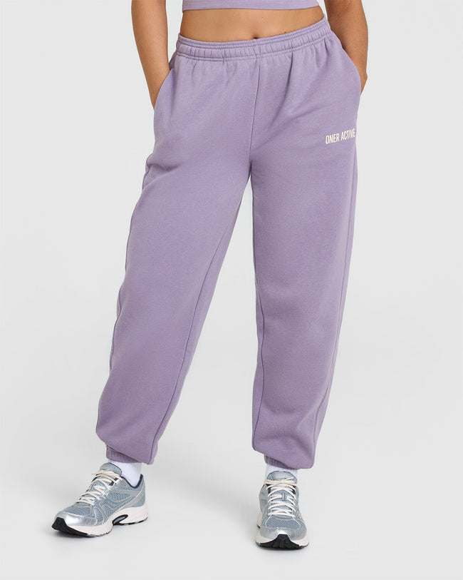Foundations Jogger With Printed Graphic | Soft Purple
