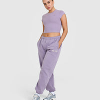 Foundations Jogger With Printed Graphic | Soft Purple