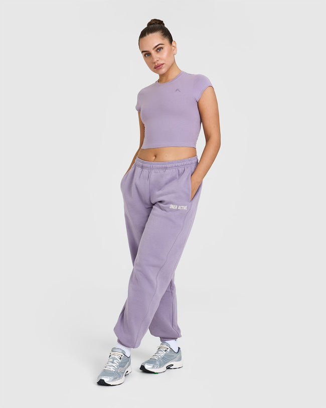 Foundations Jogger With Printed Graphic | Soft Purple