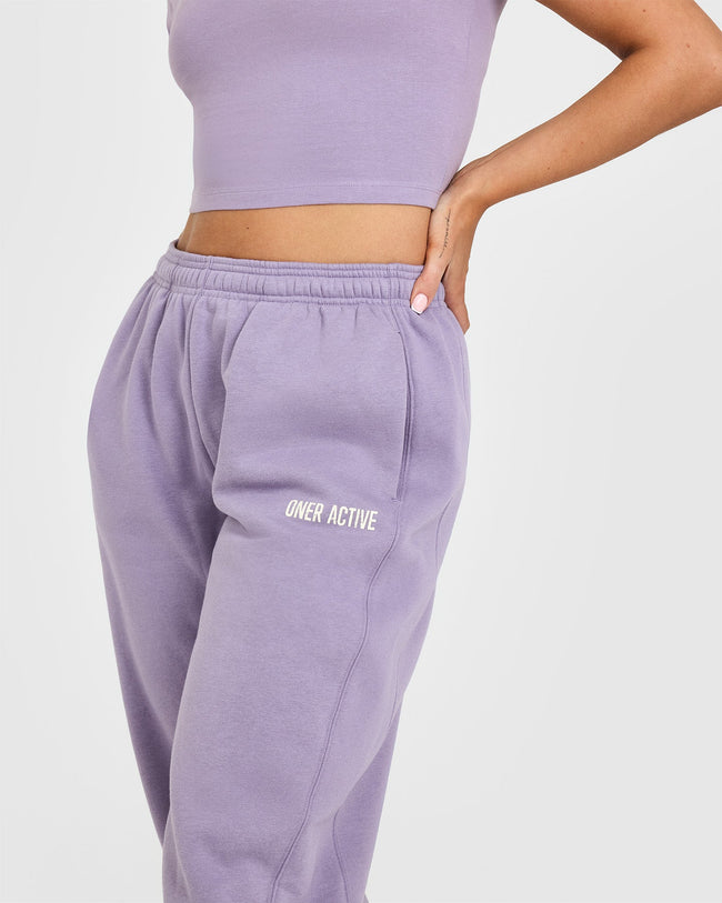 Foundations Jogger With Printed Graphic | Soft Purple