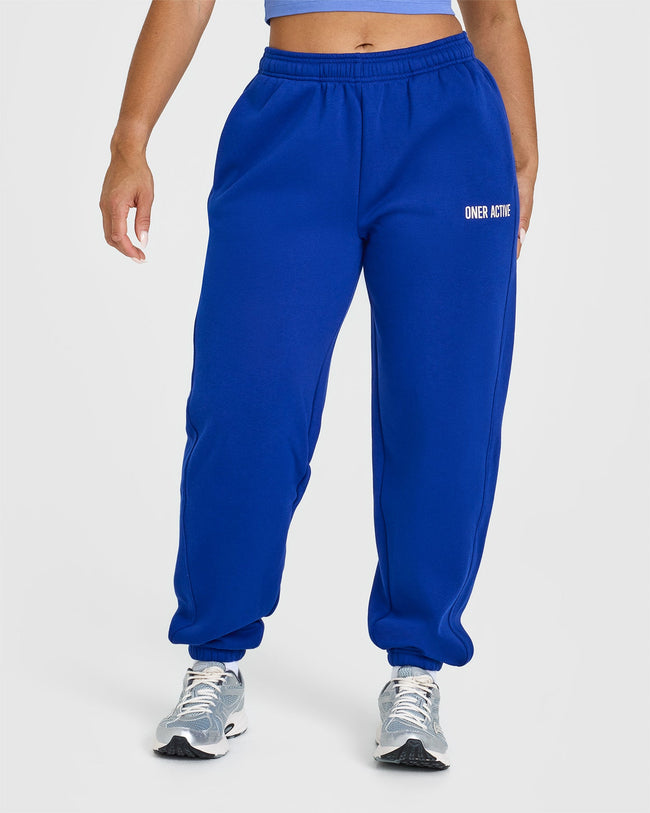 Foundations Joggers With Printed Graphic | Strong Blue