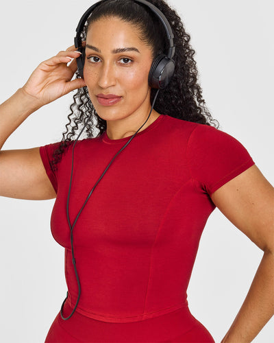 Mellowâ„¢ Soft Mid Short Sleeve T-Shirt | Toasted Red