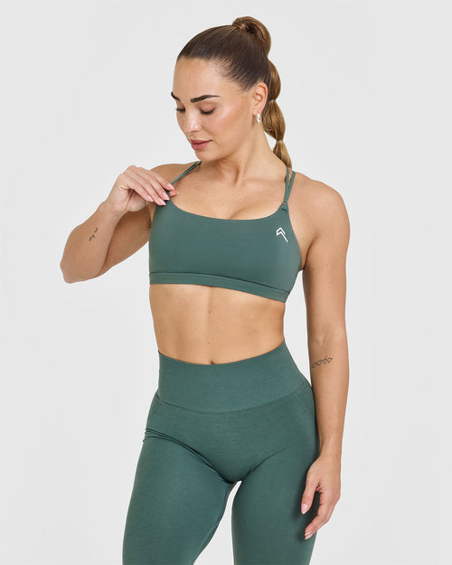 Oner Modal Everyday Cross Over Bralette | Iced Green