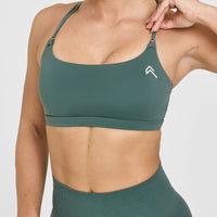 Everyday Cross Over Bralette | Iced Green