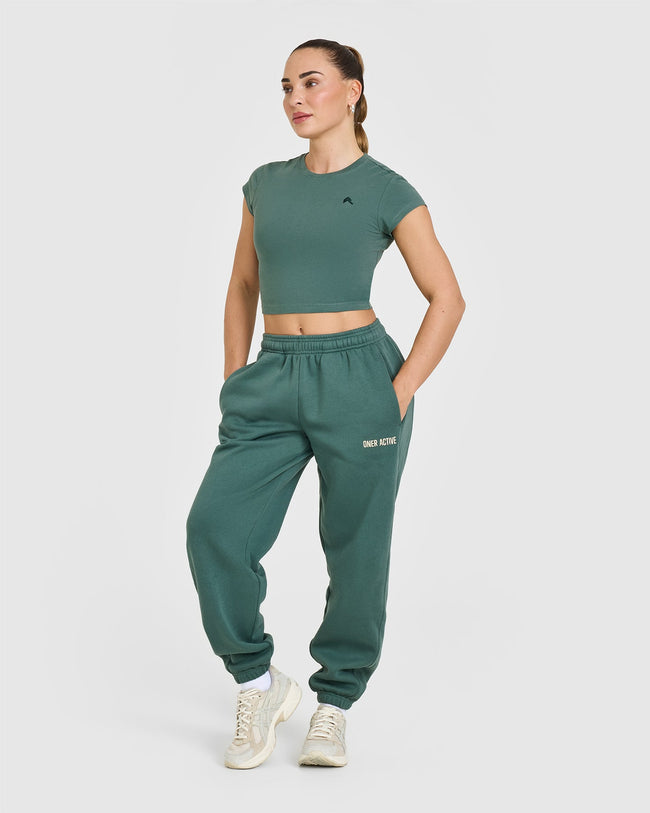 Foundations Jogger With Printed Graphic | Iced Green