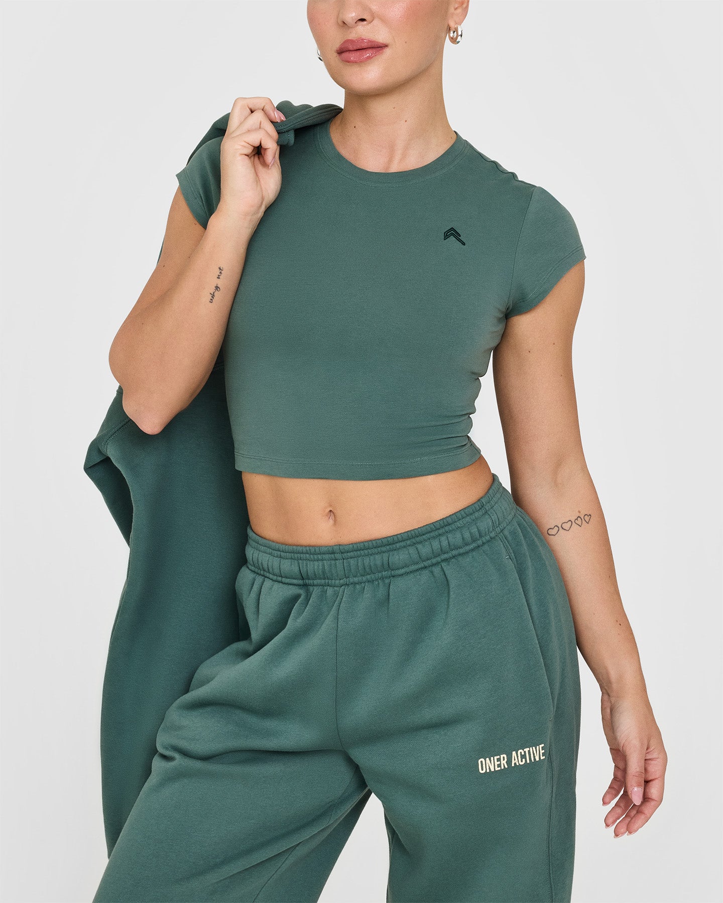 Foundations Jogger With Printed Graphic | Iced Green