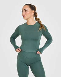 Mellowâ„¢ Soft Mid Long Sleeve Top | Iced Green