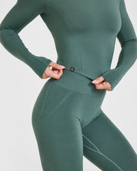 Mellowâ„¢ Soft Mid Long Sleeve Top | Iced Green