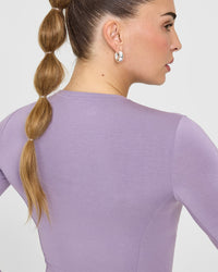 Mellowâ„¢ Soft Mid Long Sleeve Top | Soft Purple